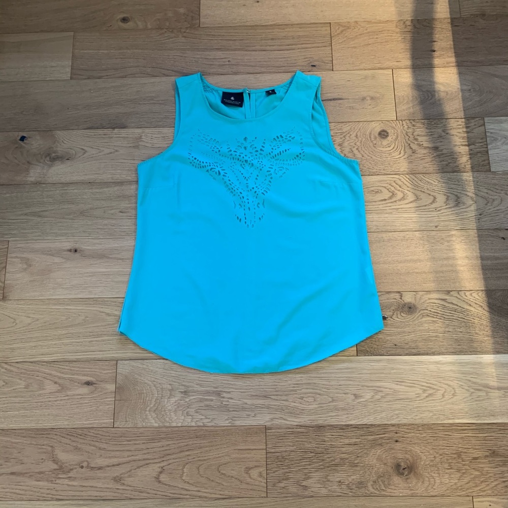 Maison Scotch laser cut sleeveless blouse